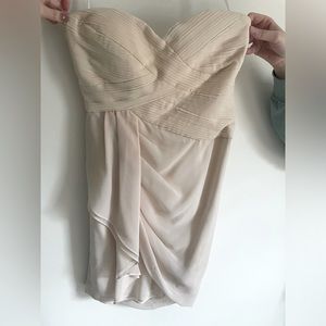 champagne strapless dress size M